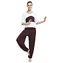 Women's Modal Yoga Outfit With Harem Pants And Striped Top (More Colors)