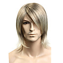 Capless Synthetic Medium Long Straight Men's Wigs
