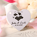 personalizado coração tag favor em forma - corações (conjunto de 60)