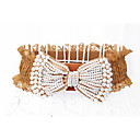handmade bowtie cintura di perline