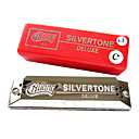 huang - (103-d) blues harp mondharmonica 10 holes/20 tonen / houten kam