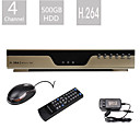 4 Channel DVR CCTV Security System (500G HardDisk, Network View,VGA Output)