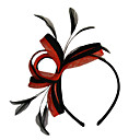 Double Color Chic Head Hoop With Feather (More Colors Available)