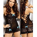 bordado de la ropa interior sexy vestido con espalda cruzada tanga