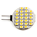 Lampadina a 24-LED, luce bianca/calda 50-60LM G4 3528 SMD (12V, 1-1.5W)