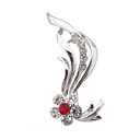bellissima spilla in cristallo fiamma