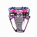 3 piezas de un tamaño de algodón bikinis cintura baja las bragas para ocasiones especiales más colores disponibles