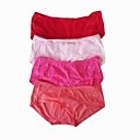 3 piezas de algodón un tamaño de cintura baja cheekies día vestir los colores de las bragas más disponibles