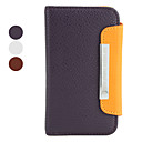 Magnet Pocket Style PU Leather Case for iPhone 4 and 4S (Assorted Colors)