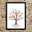 Personalized Fingerprinting Paint - Brown Tree (Includes 6 Ink Colors, Frame Not Included)