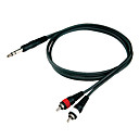 dt cable RCA DR10 con 2 RCA * 1/4 "jack estéreo de 1,5 metros