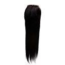 100% Indian Remy Hair 14 Inch Long Silky Straight 3 Inch By 4.5 Inch Lace Closure 26 Colors Available