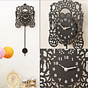 EUR Stil Schmiedeeisen Wanduhr in schwarz