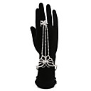 Gorgeous Ladies' Butterfly Rhinestone Bracelet And Ring