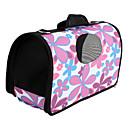 Flower Pattern Style Pet Carrier (Medium, Pink)