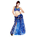 Dancewear Polyester With Beading Performance Belly Top/Belt/Skirt For Ladies More Colors