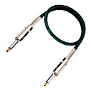 DT Dark Gray Nylon Guitar Cable with Metal Plug