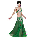 Dancewear Polyester With Beading Performance Belly Skirt Outfit For Ladies More Colors