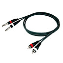 dt cavo RCA dr09 con 2 rca * 2 * 1/4 "mono a 1,5 metro