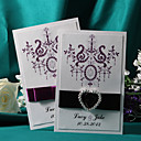 romantico invito di nozze piatto - set di 50