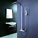 Contemporary Tub Shower Faucet with 8 inch Shower Head + Hand Shower