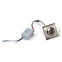 1W 100LM 3500K Warm White LED Ceiling Lamp Down Light with LED Driver (AC 85~265V)