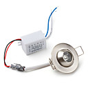 1W 100LM 6500K White LED Ceiling Lamp Down Light with LED Driver (AC 85~265V)