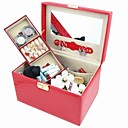 Creative Alligatoring Leatherette Ladies'Makeup Jewelry Box(More Colors)