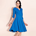 ts midden op de mouw swing jersey jurk (meer kleuren)