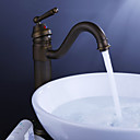 Klassiker aus massivem Messing Waschbecken Wasserhahn mit Ablaufgarnitur antiken