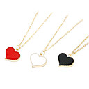 Collar De Corazón Con Borde Brilloso Dorado