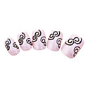 Full Cover Thread Pattern Plastic Acrylic Nails Tips
