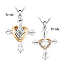 boutique de placage véritable or de style collier de l'amour