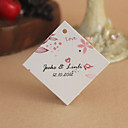 tag personalizado favor losango - amor-de-rosa (conjunto de 30)