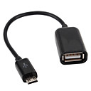 mujer con el cable Micro USB OTG el pin 5 para Samsung i9100 Galaxy S2 y nota galaxia i9220