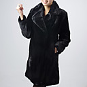 Camiseta de manga larga de cuello de cobertura de noche / Carrera imitación Mink Fur Coat