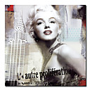 Printed People Marilyn Monroe New York City Canvas Art with Stretched Frame