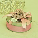 Lovely Round Favor Tins With Bow - Set of 6(More Colors)