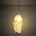 60W 1 - Light Artistic Acrylic Pendant Light in Warm Color