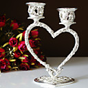 Silver Plated Heart Candle Holder