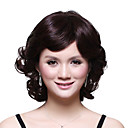 Capless Short Top Grade Synthetic Japanese Kanekalon Elegant Curly Wig Side Bang