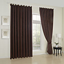 (Two Panels) Classic Stripe Embossed Blackout Curtains