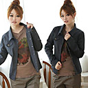 trendy dames 'simpele wollen jas