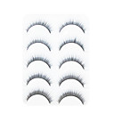 5 Pair Black Handmade Lengthening Fiber False Eyelashes