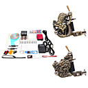 2 Carved Tattoo Gun Kit for Lining and Shading