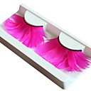 Pink Feather False Eyelashes