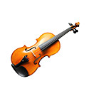 Violintine - (V35) 4/4 Professional-Grade Solid Spruce & 1-Piece Flame Maple Violin with Case/Bow