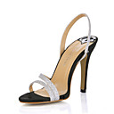 belle scintillanti brillantini a spillo sandali tacco partito / sera scarpe