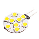 G4 LED Licht van de Auto (5050, 1,8 W, Lumen (LM) 120, Kleurtemperatuur 3000K, 12V, met 9 LED's, warm wit licht)
