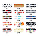 16 stuks Nail Foil Art Frank Girl Full Cover Stickers Manicure